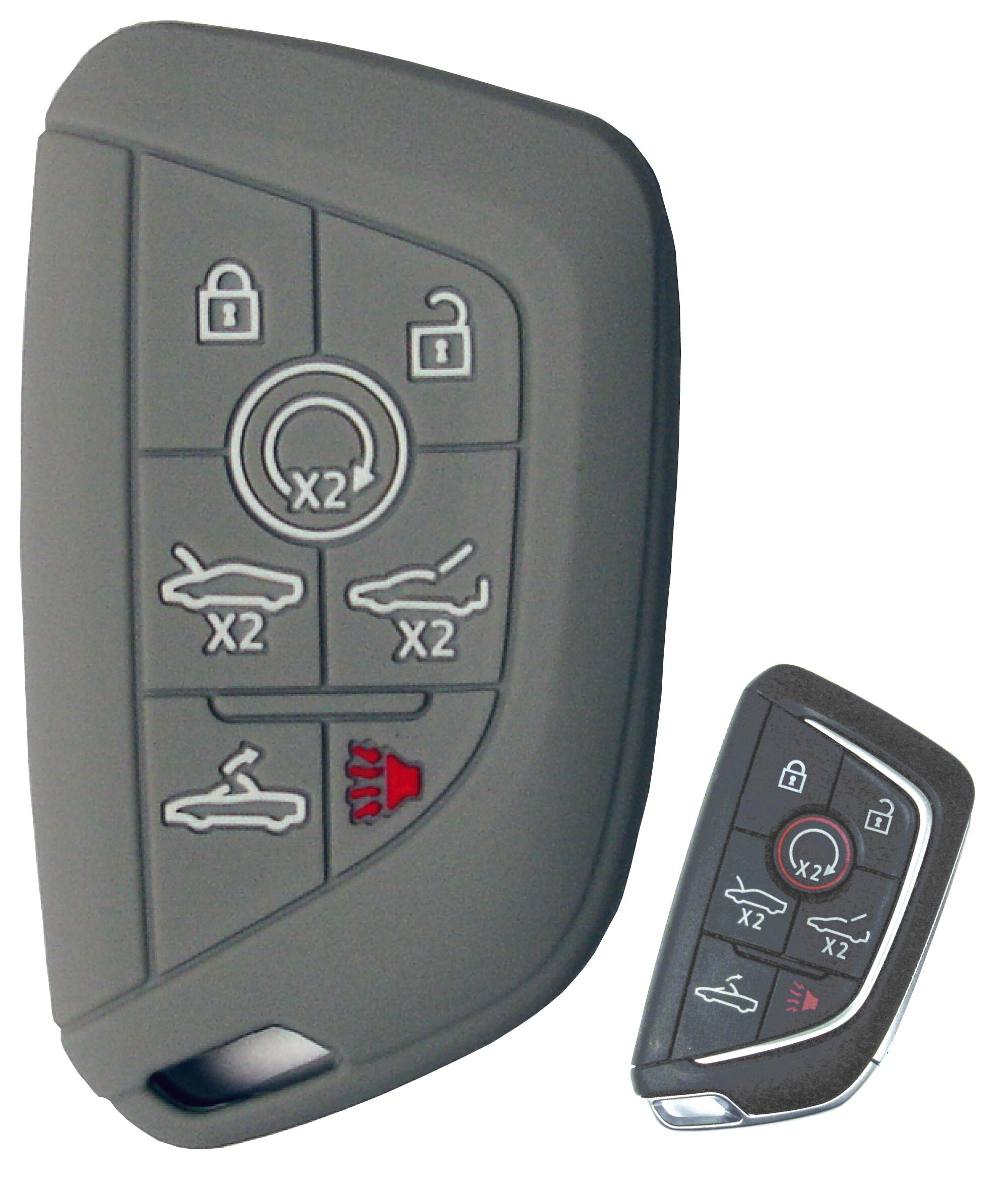 Chevrolet C8 Corvette Keyless Entry Remote Rubber Key Fob Cover for ...