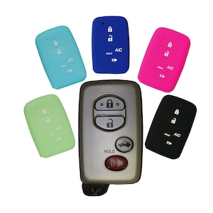 Keyless Entry Key Fob Rubber Remote Cover Fits Toyota RAV4 Prius 4Runner Land Cruiser 2010 2011 2012 2013 2014 2015 86 part# TYOTAG54N