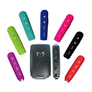 A Keyless Entry Remote Rubber Key Fob Cover Fits Mazda 2019 2020 2021 2022 2023 2024 2025 2026 Clicker Beeper Skin part# MZDAM34N