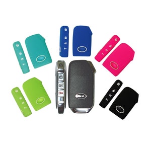 Keyless Entry Key Fob Silicone Rubber Remote Cover Fits Kia 2020 2021 Telluride Soul will not work with flip out key part# HYKIK114N