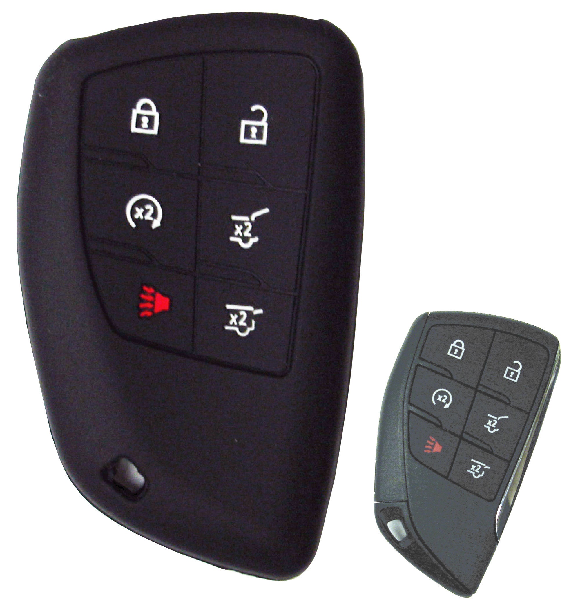 Silicone Key Fob Cover For 2015-2019 Chevy Tahoe – Soft Rubber Protective Skin