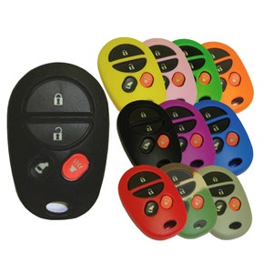 Keyless Entry Remote Rubber Key Fob Cover Fits Toyota Camry Sequoia Avalon Skin Case part# TYOTAG44