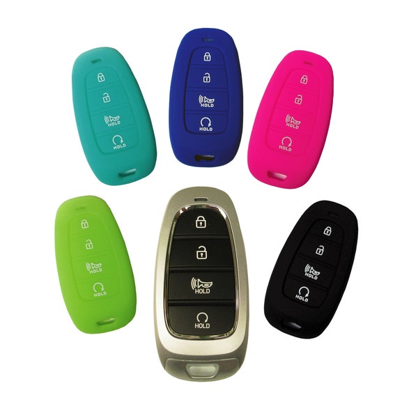 A Keyless Entry Key Fob Rubber Remote Cover Skin Case for Hyundai Santa Fe 2022 2023 Santa Fe part# HYKIK164N