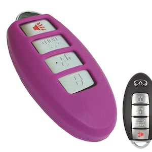 Infiniti Keyless Entry Remote Rubber Key Fob Cover 4 Button Q QX m35 m37 m45 m56 q40 q50 part# INFINE44