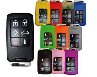 KeylessOption Keyless Entry Remote Smart Key Fob Case Shell Button Pad Outer Cover For Volvo KR55WK49264 Pack of 2 KeylessOption Keyless Entry Remote Smart Key Fob Case Shell Button Pad Outer Cover For Volvo KR55WK49264 Pack of 2