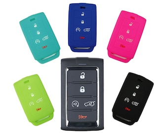 Jeep Grand Cherokee Wagoneer Keyless Entry Remote Silicone Rubber Key Fob Cover (2021-2024) DDGA115N
