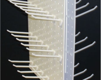 25 Crochets Plastique Snap-on Pour Présentoir - 4 Pouces Blanc - Neuf