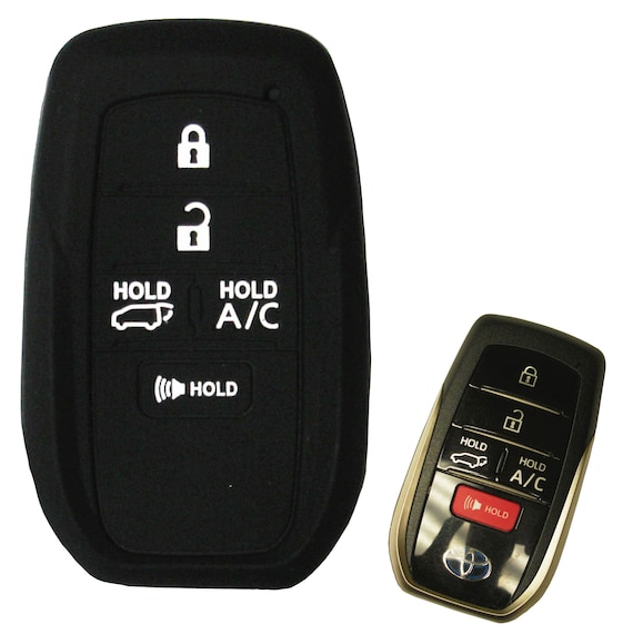 Funda Para Llavero De Coche Toyota - Borde Dorado, TPU Suave, Protección Completa Para Corolla, Crown, Highlander, Tundra Y Más