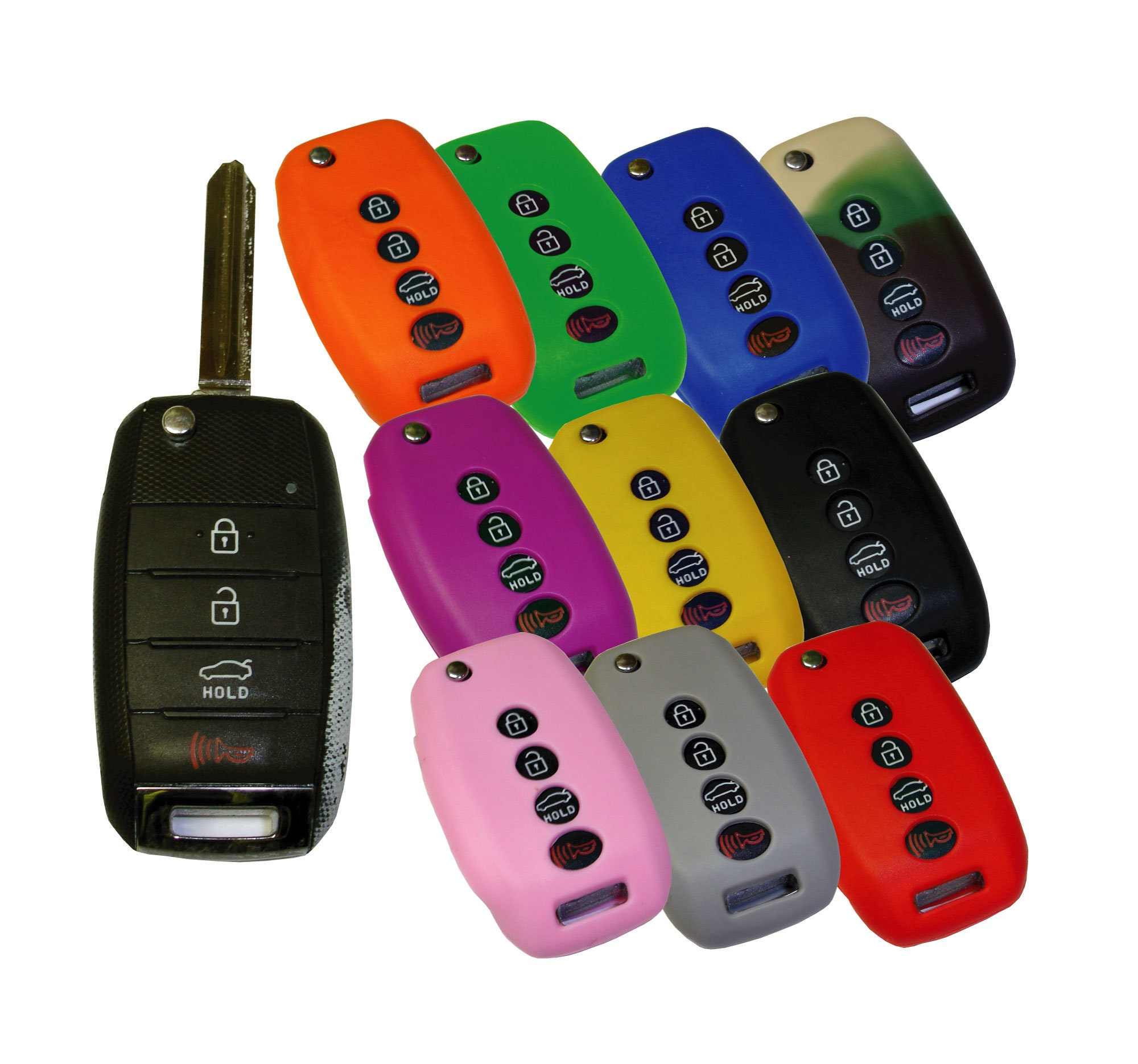 Keyless Entry Remote Rubber Key Fob Cover Fits Kia Rio Soul Sportage Optima Niro Forte Sorento Part HYKIK64 Etsy