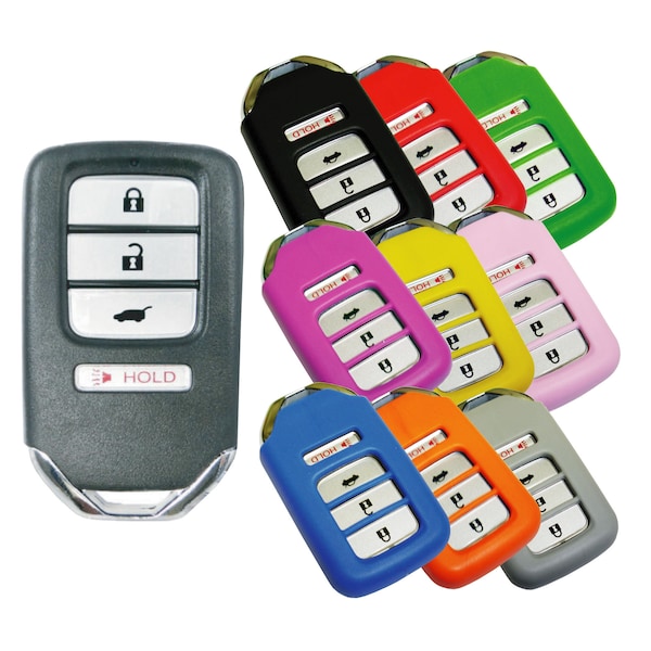 Keyless Entry Remote Rubber Key Fob Cover Fits Honda Accord Pilot Clarity Civic City Skin part# HNDAD104