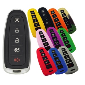 Keyless Entry Remote Key Fob Rubber Cover fits Ford C-Max Edge Escape Expediton Explorer Flex part# FRDB74