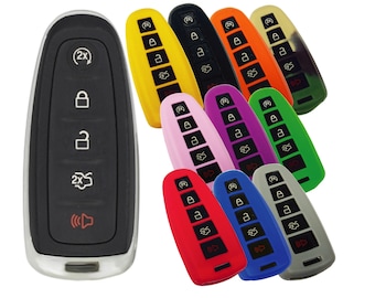 Ford Keyless Entry Remote Rubber Key Fob Cover For C-Max Edge Escape Expediton Explorer Flex FRDB74