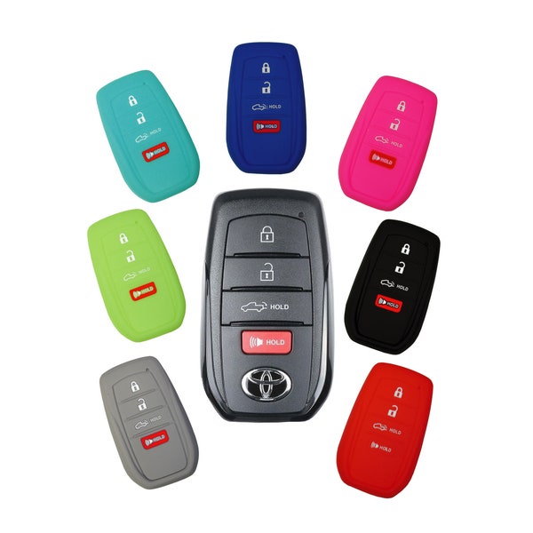 Keyless Entry Key Fob Rubber Remote Cover Fits Toyota Tacoma Tundra Truck 2023 2024 part# TYOTAG184N