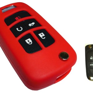 Keyless Entry Flip Key Fob Remote Rubber Cover fits Chevrolet Buick Chevy Camaro Cruze Volt Malibu Terrain part# GMC95