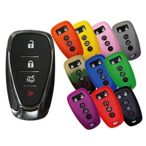 Keyless Entry Key Fob Rubber Remote Cover Fits Chevrolet Malibu Cruze Camaro Sonic part# GMC124