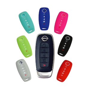 Keyless Entry Key Fob Rubber Remote Cover Fits 2023 2024 2025 Nissan Pathfinder Rogue part# NSSNF75N
