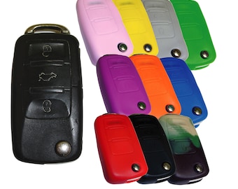Volkswagen Golf Rabbit Toureg Gti Beetle Passat Keyless Entry Remote Silicone Rubber Key Fob Cover VWH14