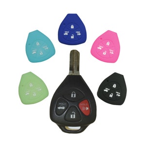 Keyless Entry Key Fob Rubber Remote Cover Fits Toyota Yaris Camry Vibe Venza Matrix Avalon part# TYOTAG64N