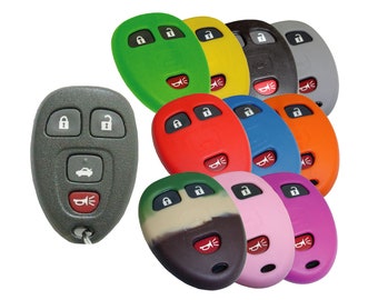Cache porte-clés en caoutchouc de silicone à distance pour Chevrolet Impala Malibu Monte HHR Acadia GMC34