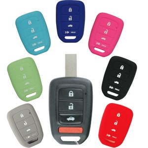 Keyless Entry Key Fob Silicone Rubber Remote Cover Fits Honda Civic Accord CR-V HR-V part# HNDAD94N