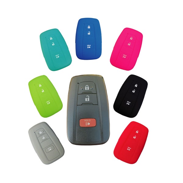 Keyless Entry Key Fob Rubber Remote Cover Fits Toyota Prius 2016 2017 2018 2019 2020 2021 2022 2023 2024 part# TYOTAG143N
