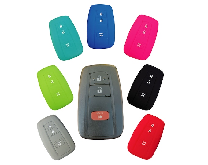 Keyless Entry Key Fob Rubber Remote Cover Fits Toyota Tacoma Tundra ...