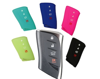 Keyless Entry Key Fob Silicone Rubber Remote Cover Lexus ES 250 ES 350 Glove Skin 2019 2020 2021 2022 2023 2024 2025 2026 part# LXUSI64N
