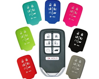 Couvercle de télécommande en caoutchouc de silicone pour porte-clés d'entrée sans clé pour Honda Odyssey pièce # HNDAD147N