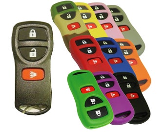 2-Pack Nissan Keyless Entry Remote Rubber Key Fob Cover For Frontier Xterra Titan Murano NSSNF13