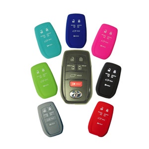 Keyless Entry Key Fob Rubber Remote Cover Fits Toyota Sienna 2021 2022 2023 2024 2025 part# TYOTAG176N