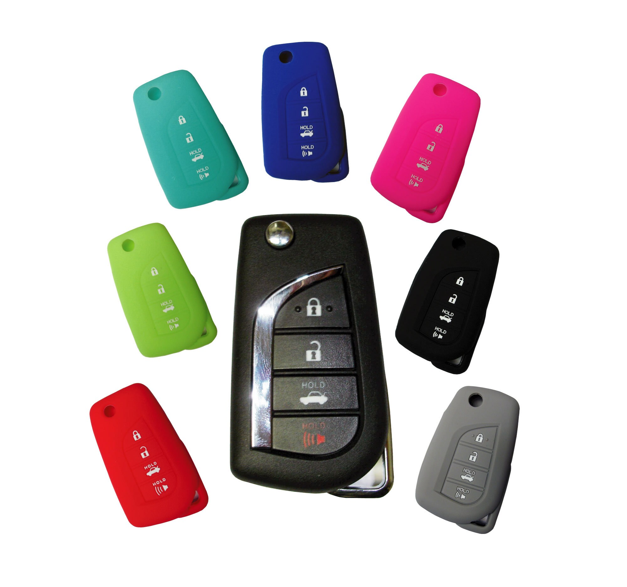 Replacement Key Fob Shell Case For 2007-2010 Toyota Camry - Black, No Programming Needed