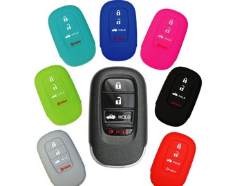 Honda Keyless Entry Remote Rubber Key Fob Cover For Civic Accord CR-V HR-V (2022 - 2026) (No Remote Start) HNDAD134N