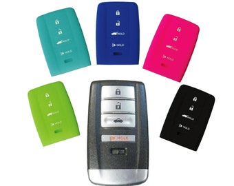 Acura Keyless Entry Remote Key Fob Cover For MDX RLX TLX 2020 2021 Silicone Rubber Key Case ACURL44N