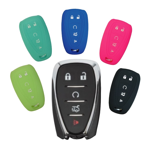 Keyless Entry Key Fob Rubber Remote Cover Fits Chevrolet Chevy Malibu Cruze Camaro Traverse part# GMC125N