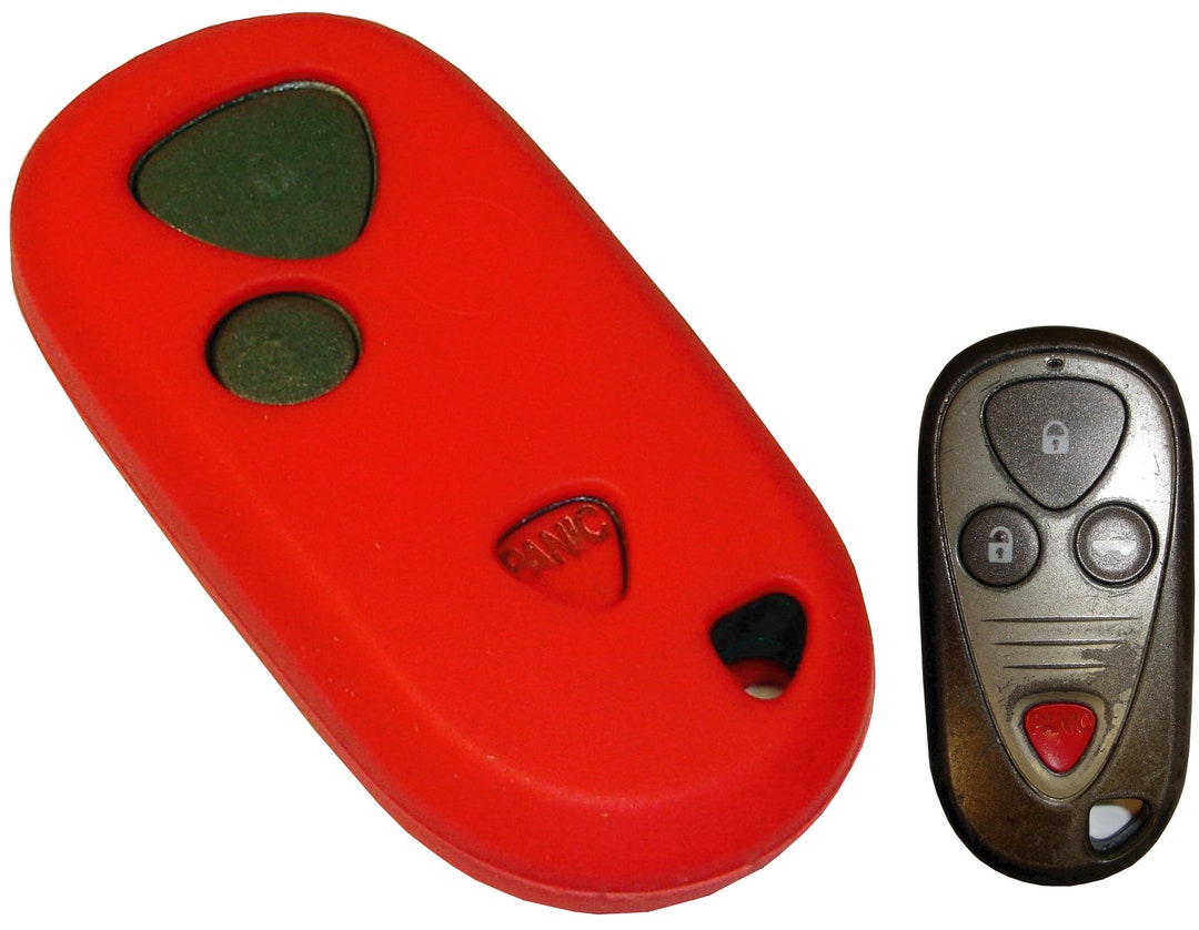 2 Pack Acura TL Key Fob Cover 2009-2014 - RemoteSuperMarket Black Silicone Skin
