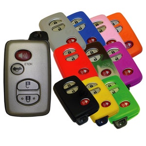 Keyless Entry Remote Rubber Key Fob Cover Fits Toyota Land Cruiser Prius Rav4 Camry Venza part# TYOTAG54