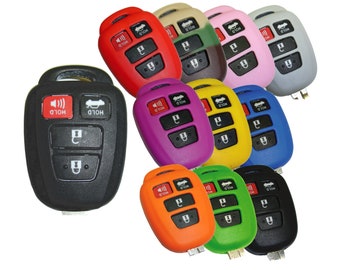 Toyota Keyless Entry Remote Rubber Key Fob Cover For 86 Rav4 Corolla (2016-2019) TYOTAG94