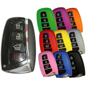 Keyless Entry Remote Rubber Key Fob Cover Fits Hyundai Azera Equus Genesis Santa Fe part# HYKIK54