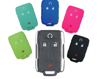 Keyless Entry Key Fob Keyless Entry Rubber Remote Cover Fits Chevrolet Silverado Colorado Chevy part# GMC104N