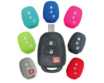 2pcs Compatible with Toyota Smart 3 Bt Silicone FOB Key Case Cover Protector Keyless Remote Holder for 2019 2018 2017 2016 2015 2014 2013 2012 Toyota RAV4 Tacoma Highlander Land Cruiser C-HR Prius C V 2pcs Compatible with Toyota Smart 3 Bt Silicone FOB Key Case Cover Protector Keyless Remote Holder for 2019 2018 2017 2016 2015 2014 2013 2012 Toyota RAV4 Tacoma Highlander Land Cruiser C-HR Prius C V