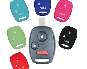 Honda Keyless Entry Remote Rubber Key Fob Cover For Civic Odyssey CR-V CR-Z Fit Pilot Ridgeline  HNDAD33