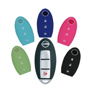 Keyless Entry Key Fob Rubber Cover for Nissan Remote 370Z Kicks Leaf Rogue part# NSSNF33N