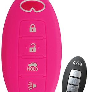 Keyless Entry Remote Rubber Key Fob Cover for Infiniti FX G JX M Q QX Skin Case part# INFINE44N