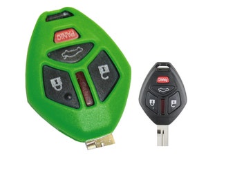 Couvercle du porte-clés en caoutchouc à distance d'entrée sans clé pour Mitsubishi Eclipse Endeavour Galant Mirage Lancer pièce # MITP24