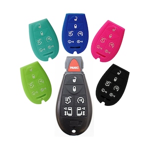Key Fob Keyless Entry Rubber Remote Cover Fits Challenger Charger 300 Cherokee RAM 2011 2012 2013 2014 2015 2016 part# DDGA66N