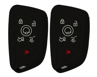 2-Pack Cadillac Escalade 2026 Keyless Entry Remote Silicone Rubber Key Fob Cover GMC226N