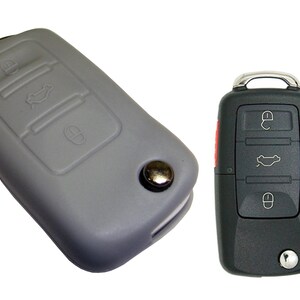 Keyless Entry Key Fob Rubber Remote Cover Fits Golf Rabbit Toureg Gti Beetle Passat part# VWH14