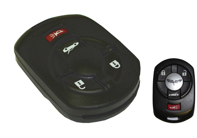 RemoteSuperMarket Silicone Key Fob Cover For 2001-2004 Chevrolet Corvette Remote – Black