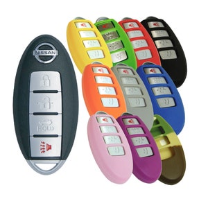 Keyless Entry Remote Rubber Key Fob Cover Fits Nissan Altima Maxima Murano Kicks Armada part# NSSNF44