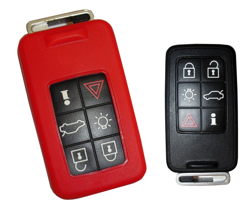 Volvo Key Fob Replacement Shell Case - Set Of 2 For HYQ1512J & 9166200 Keyless Entry Remote (Fits 1997-2005 Models)